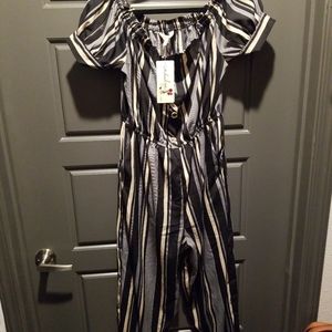 Striped Jumpsuit